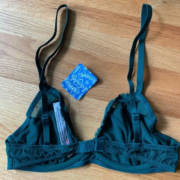 Free People Underwire Triangle Bra Emerald 32D - Picture 4 of 5